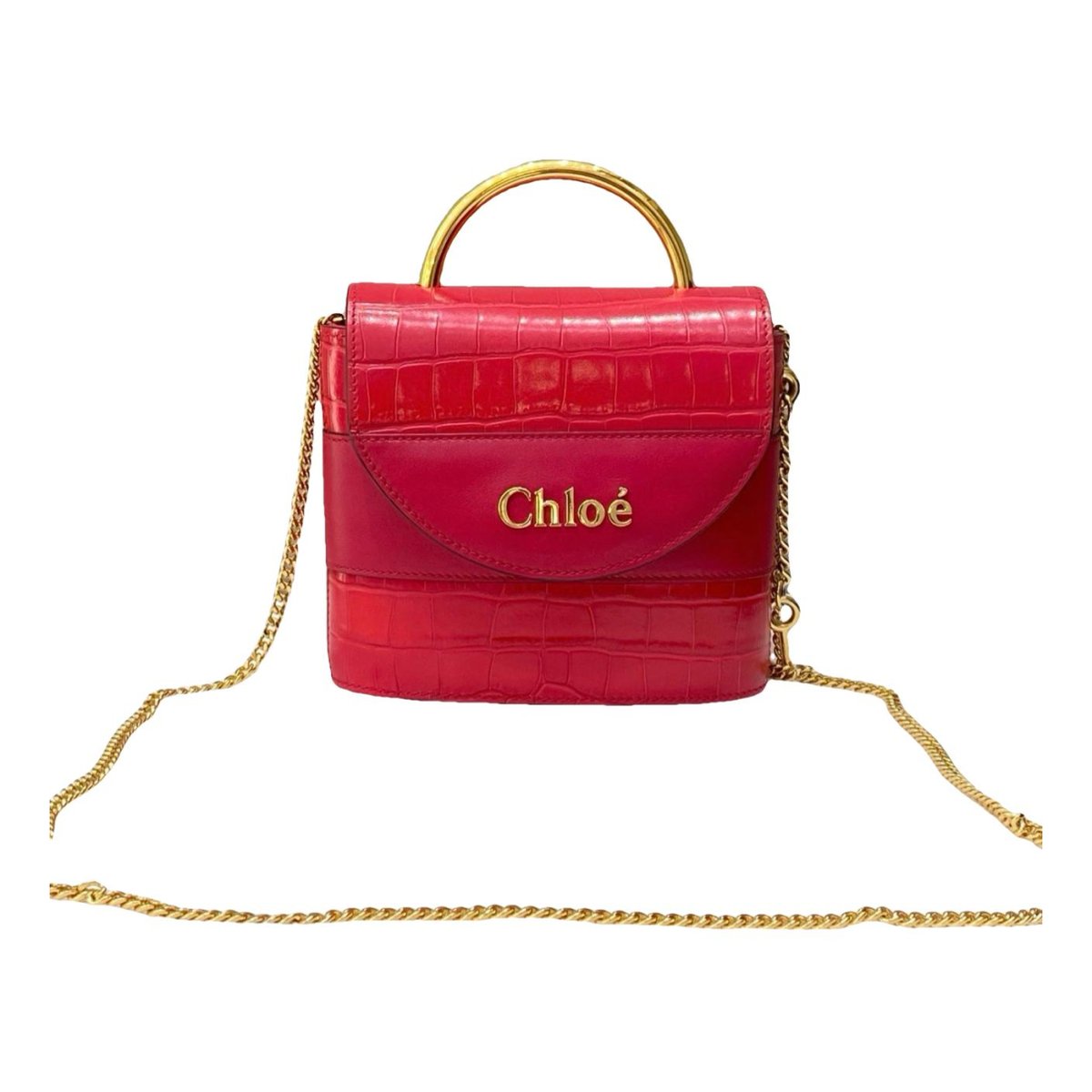 Aby Lock leather handbag