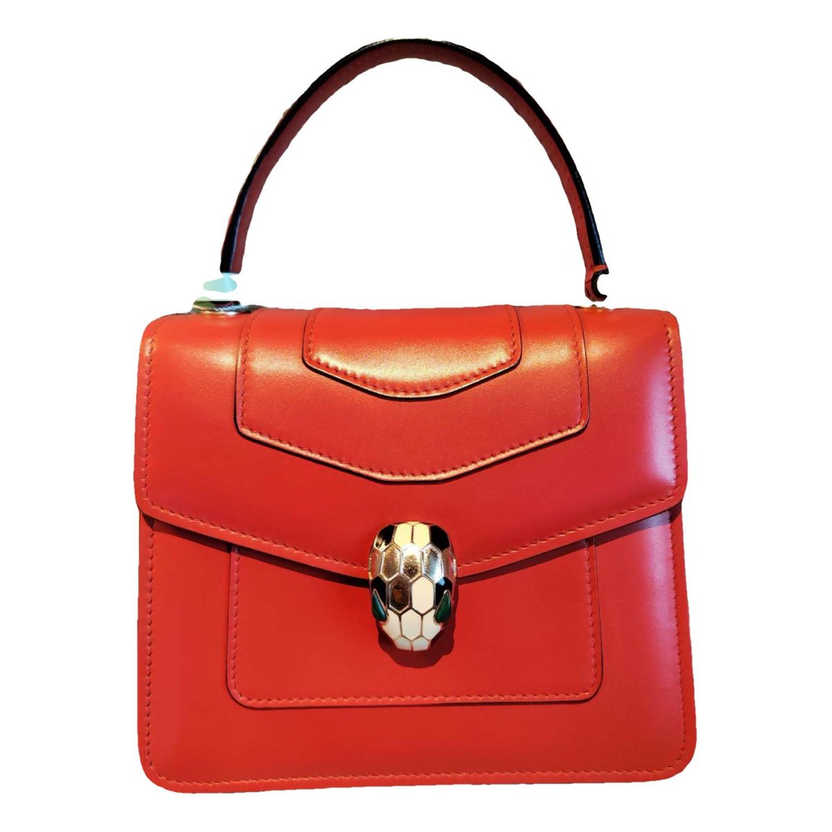 Serpenti leather handbag