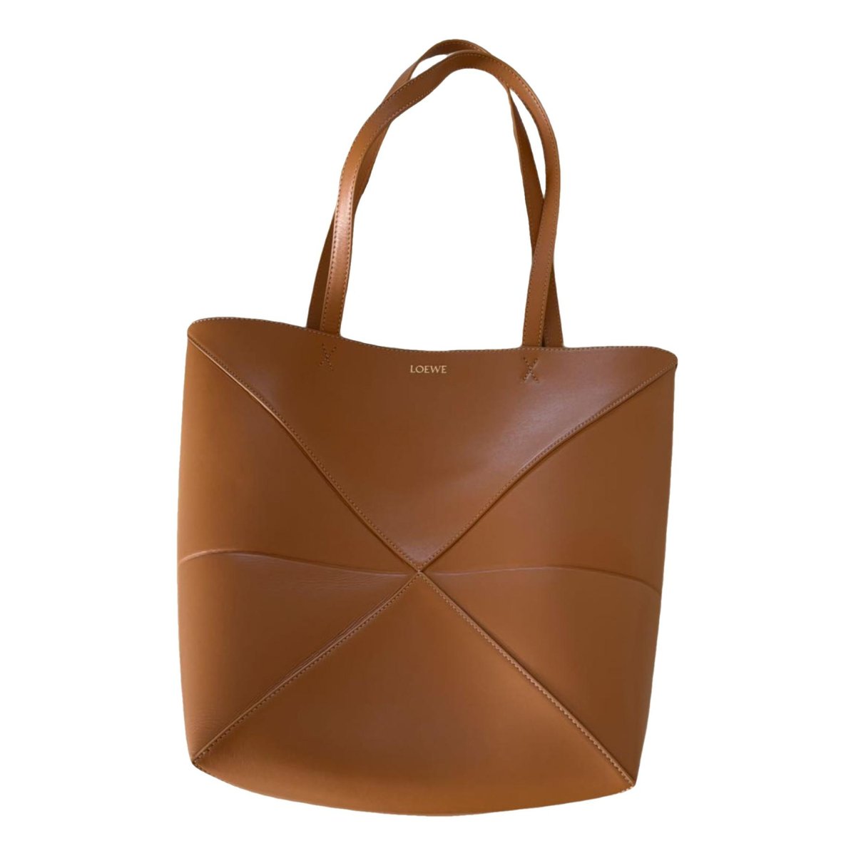 Puzzle Fold leather handbag