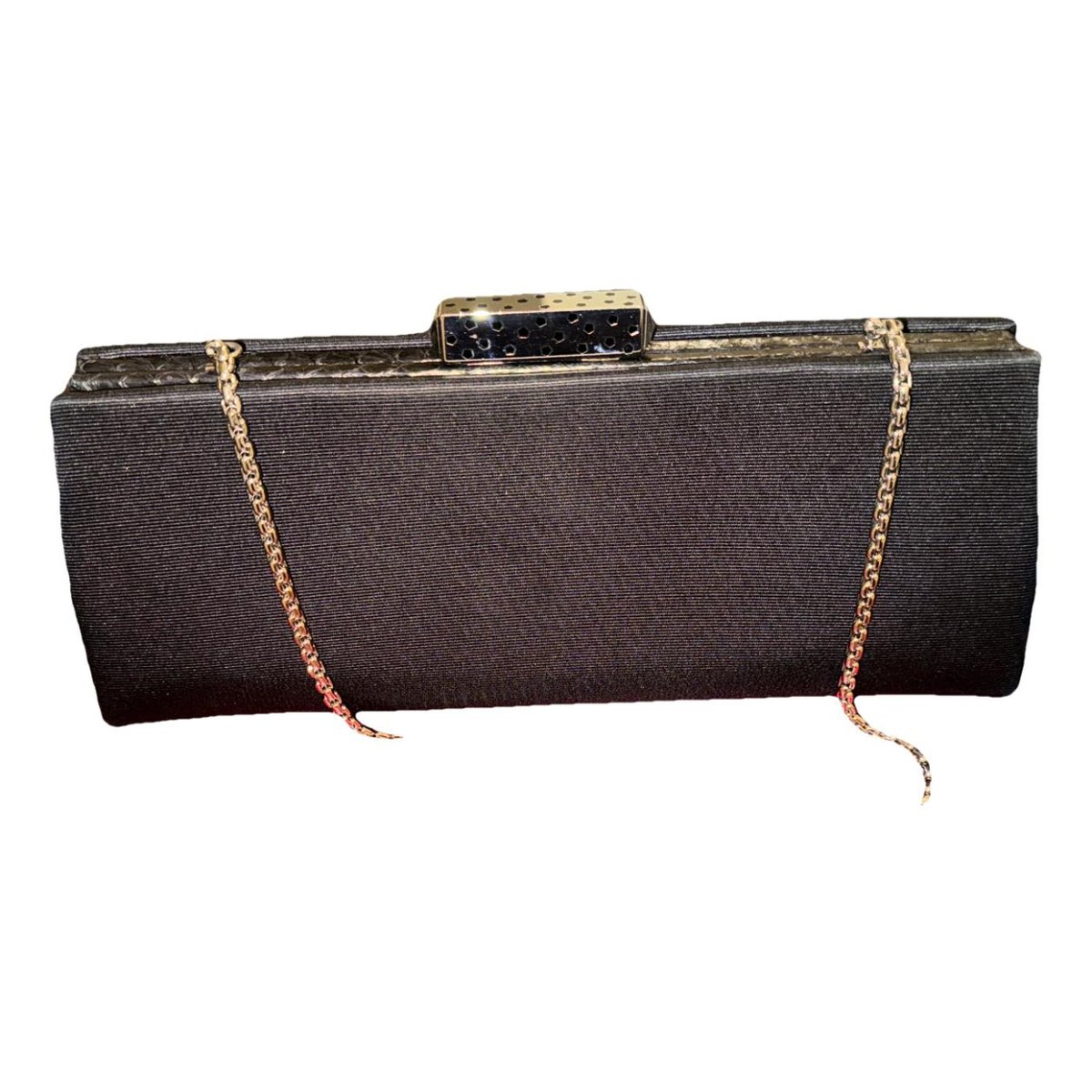 Panthère silk clutch bag