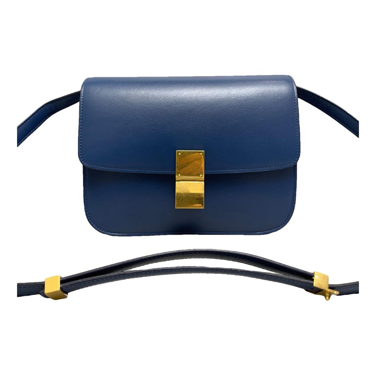 Classic leather crossbody bag