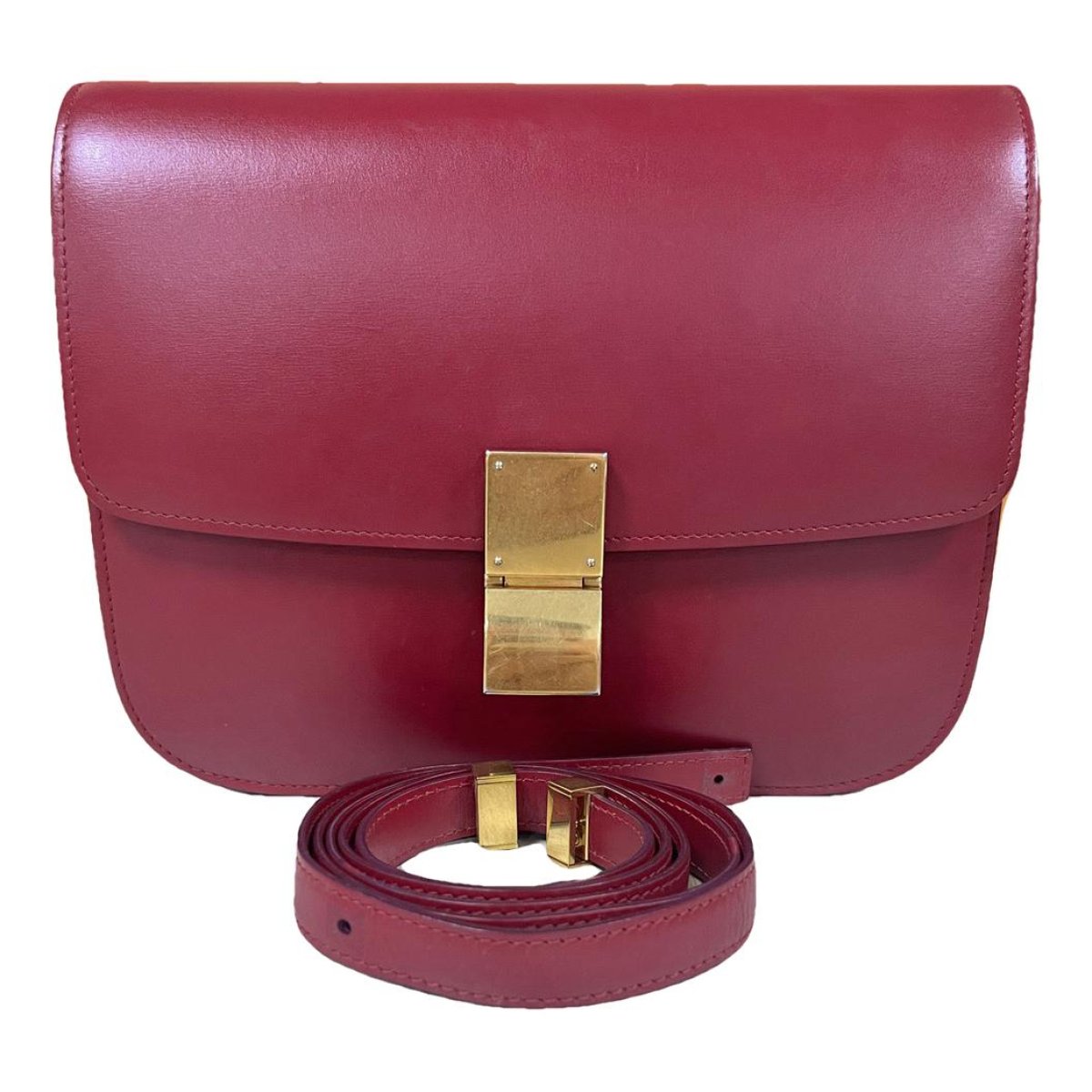 Classic leather crossbody bag