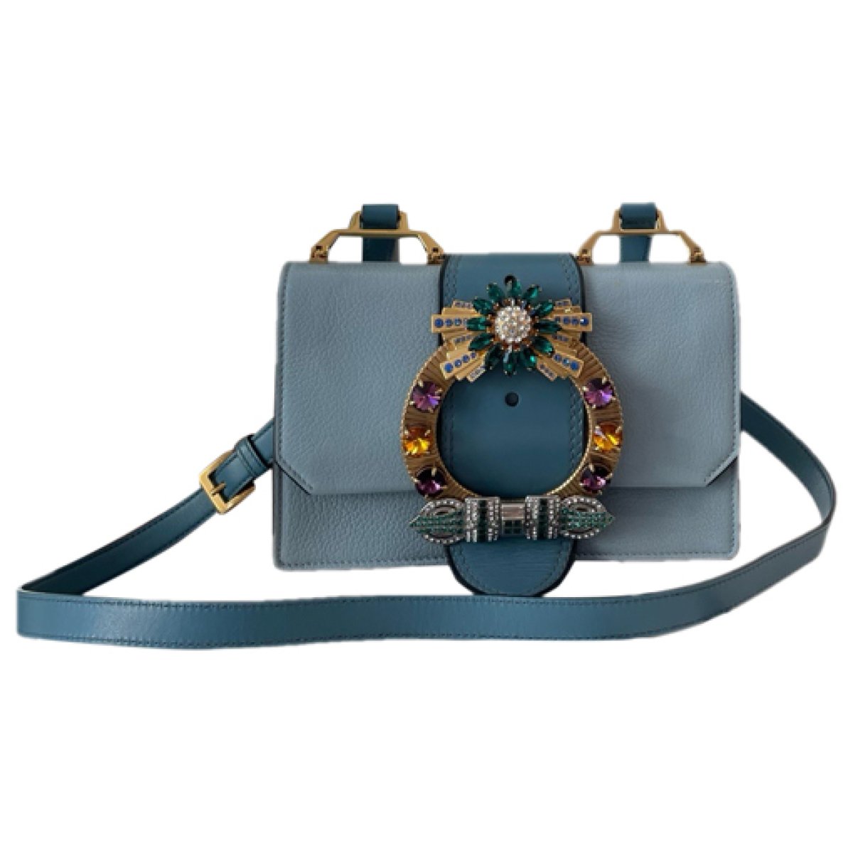 Miu Lady leather handbag