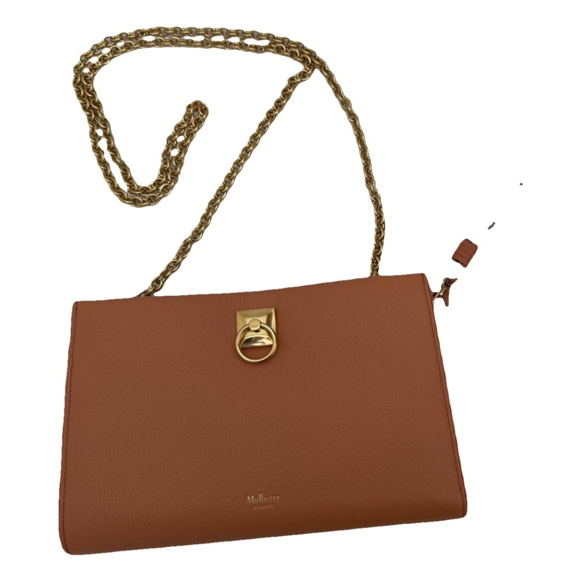 Leather clutch bag