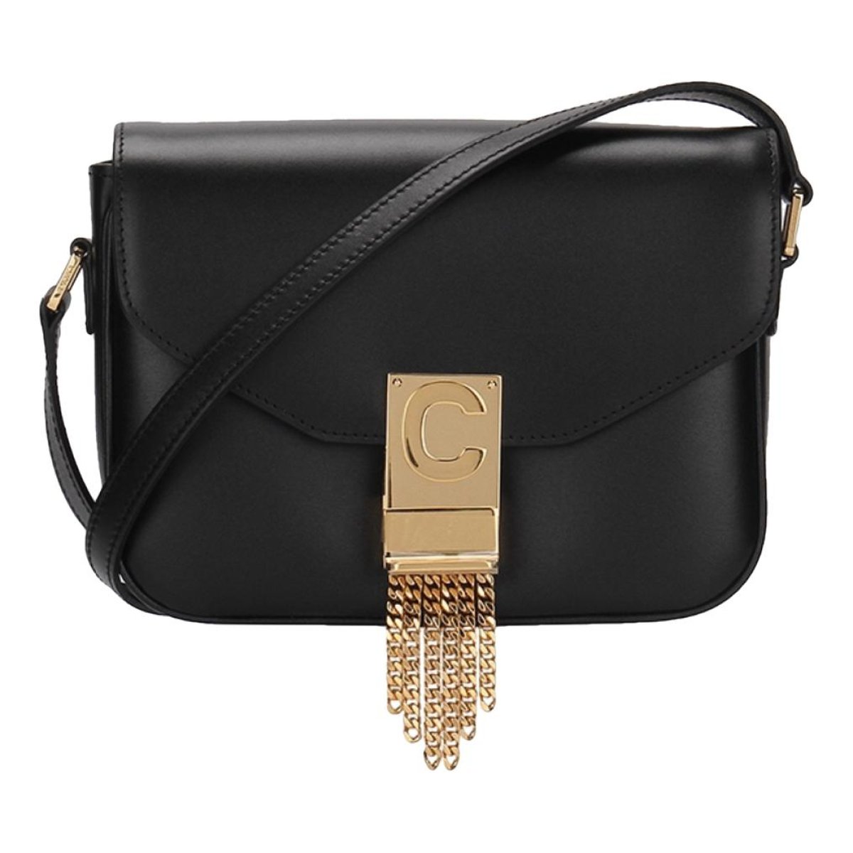 C bag leather crossbody bag