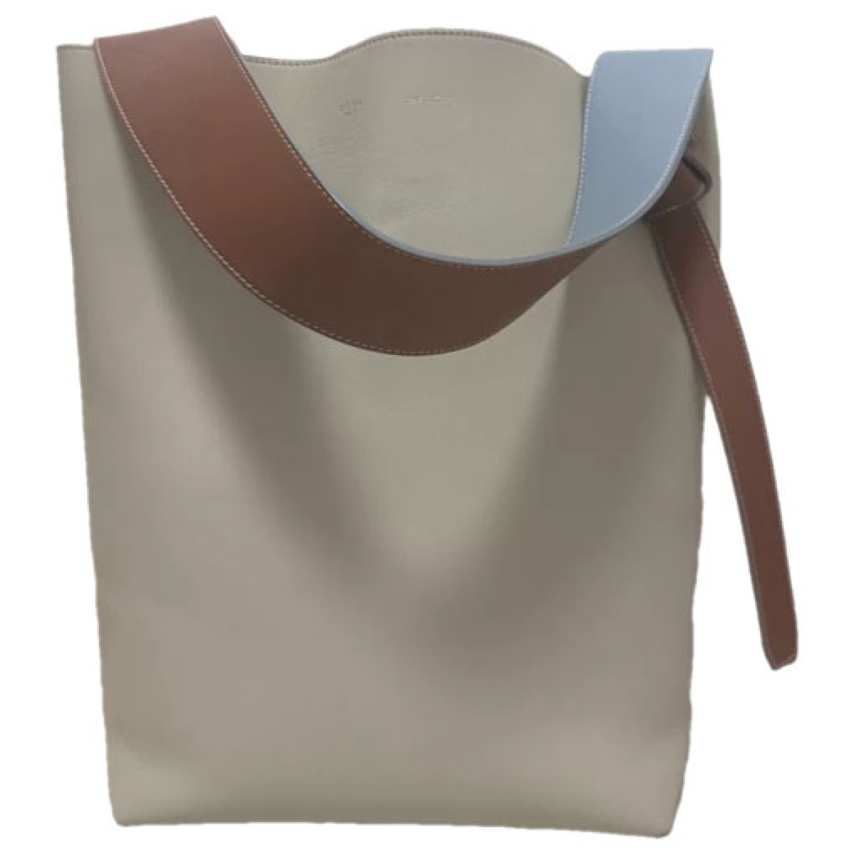 Twisted leather tote