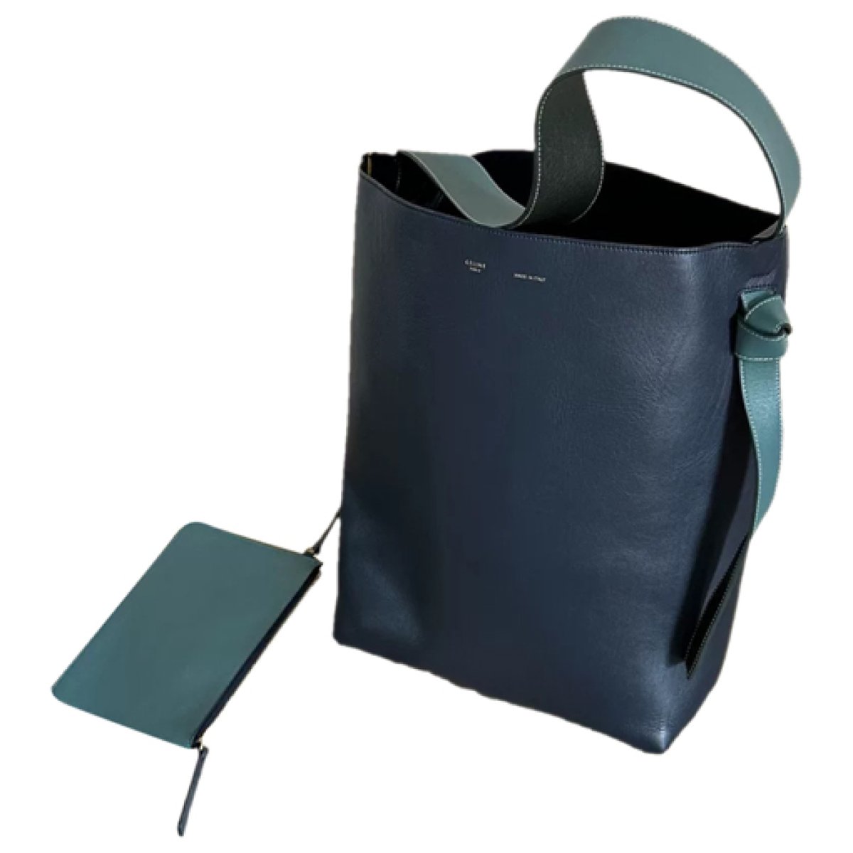 Twisted leather tote
