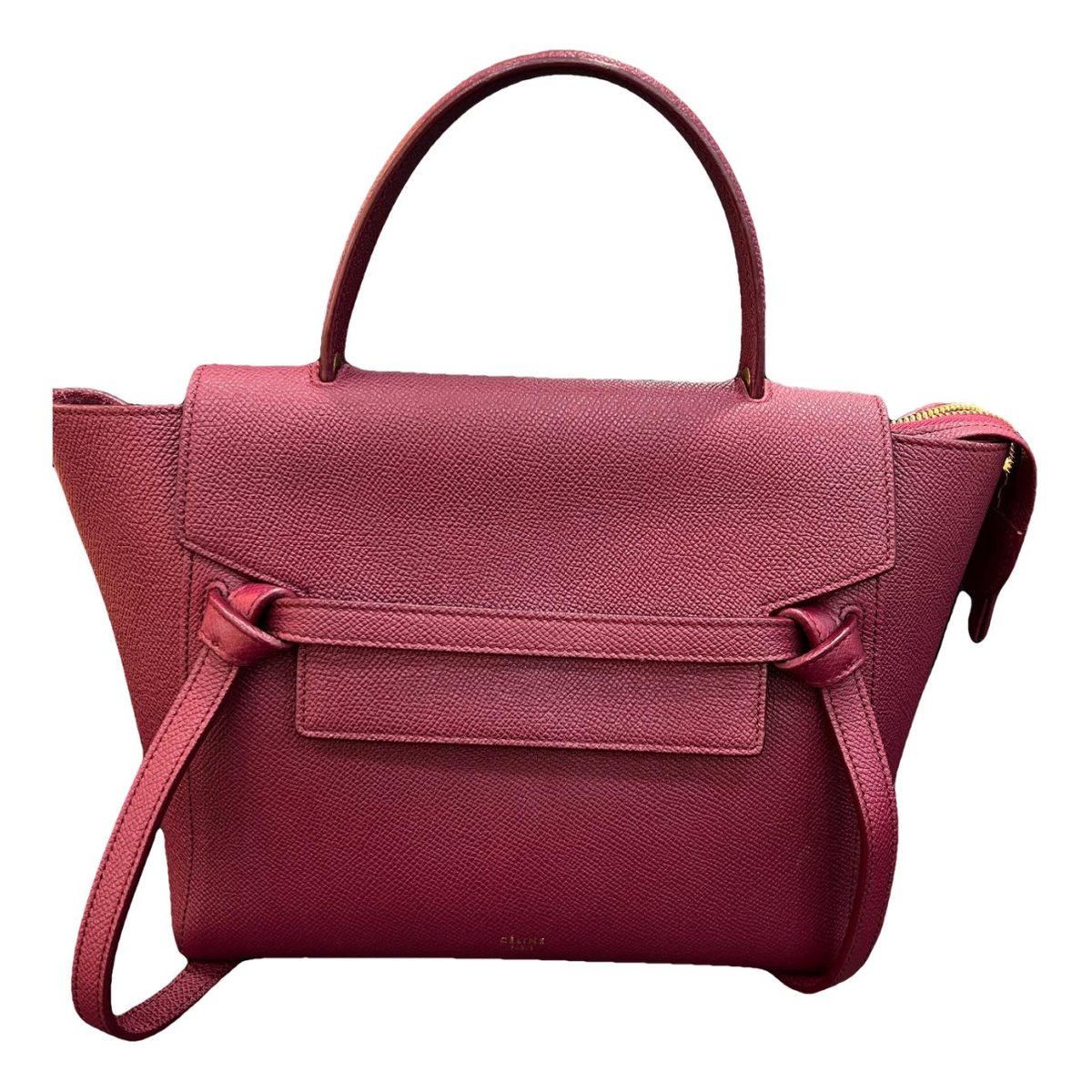 Belt leather handbag