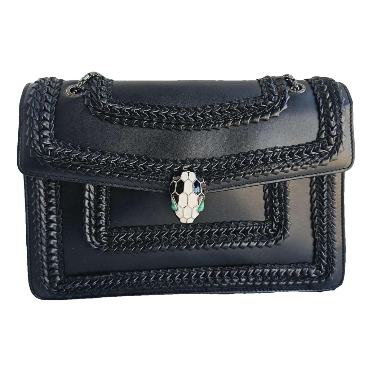 Serpenti leather handbag