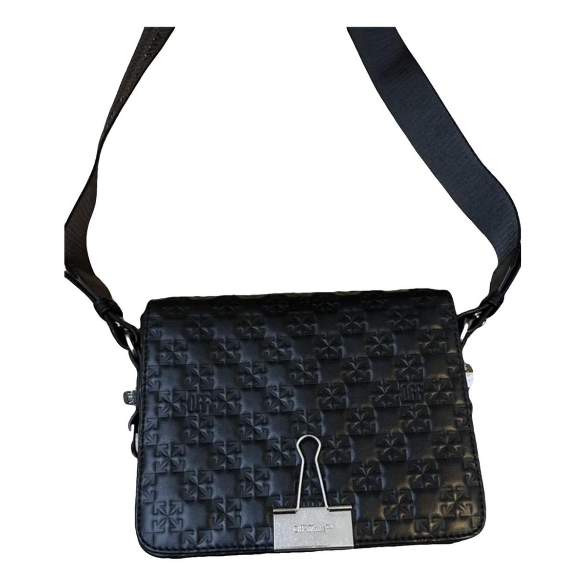 Binder leather crossbody bag