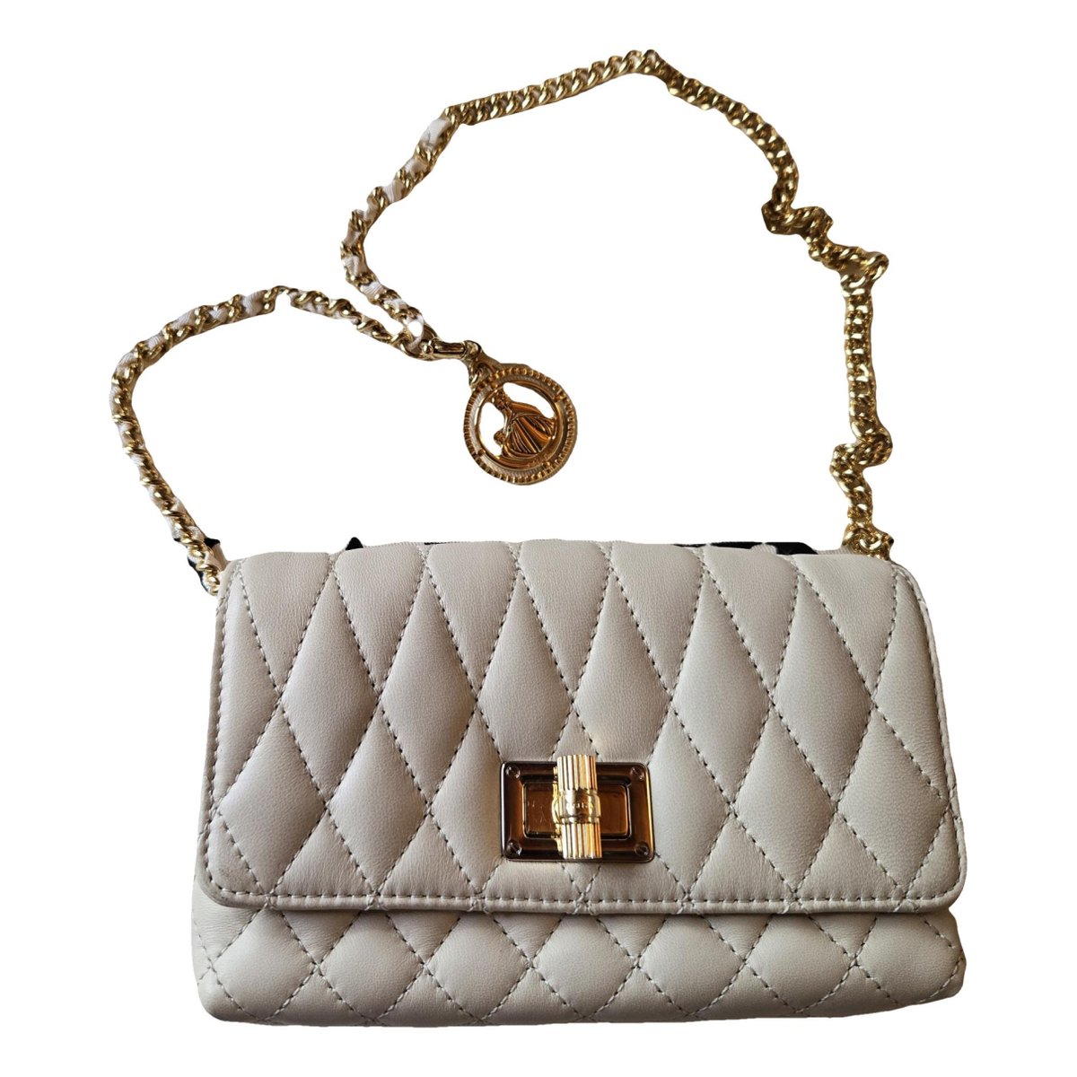 Happy leather clutch bag