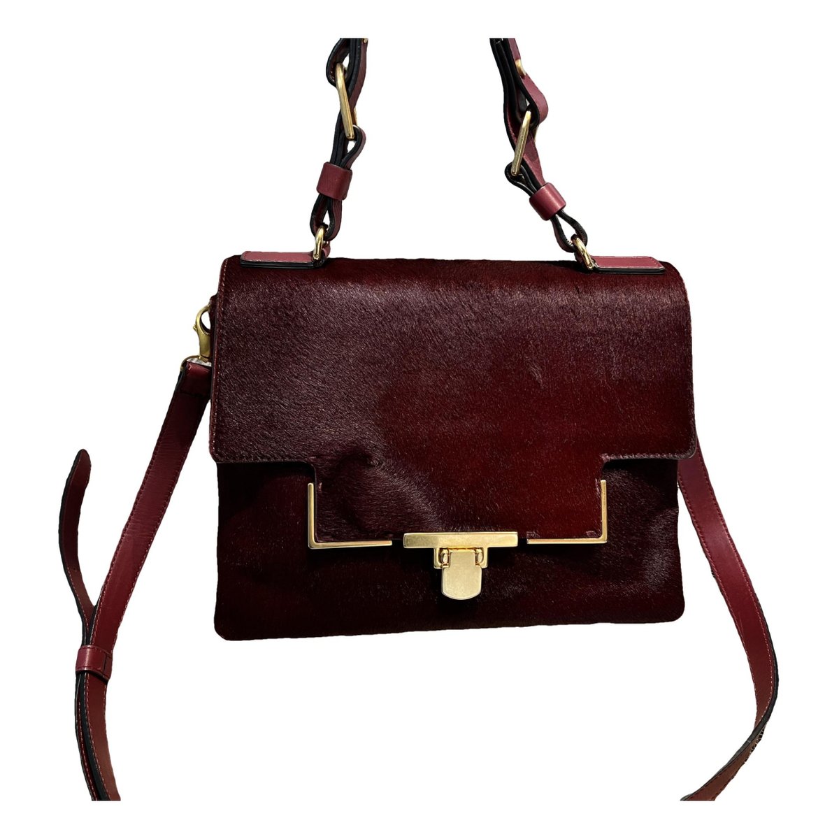 Pony-style calfskin crossbody bag