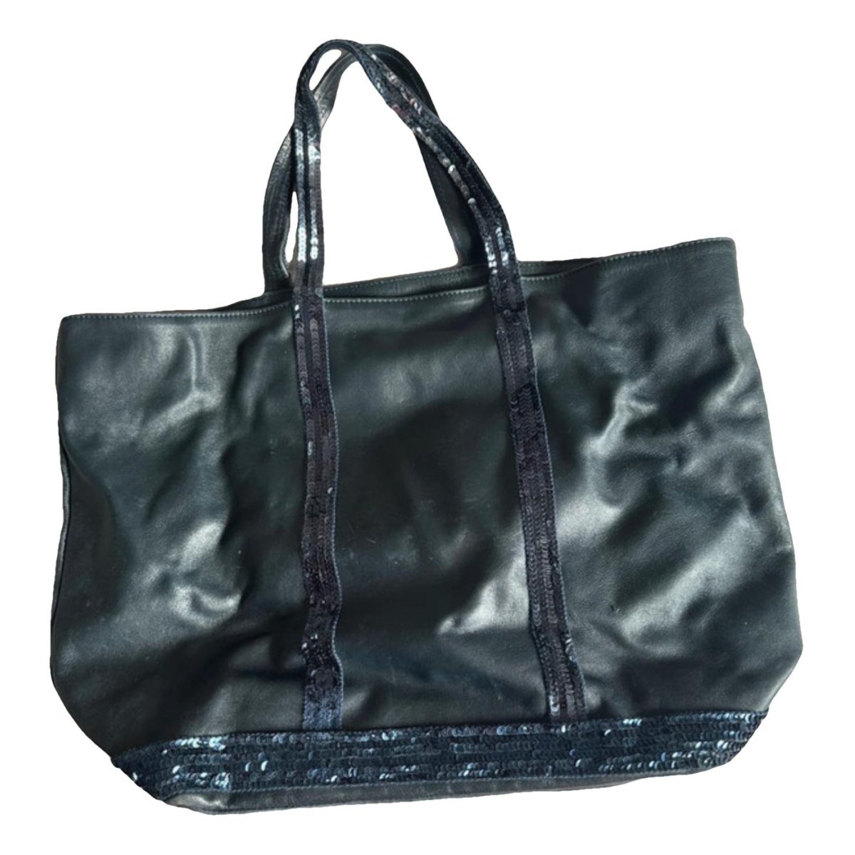 Cabas leather tote