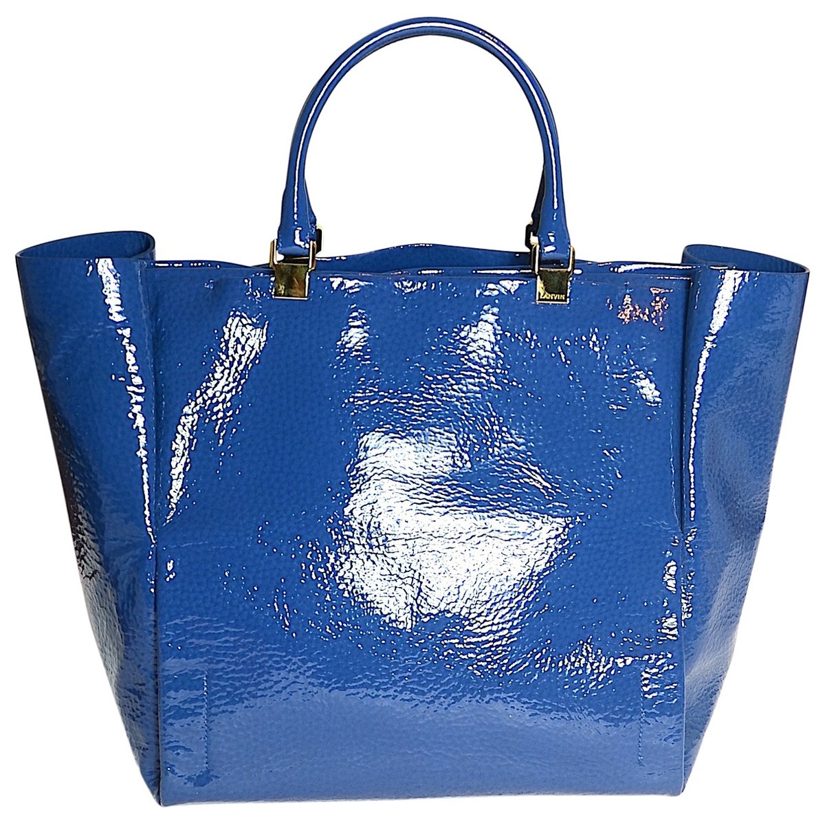 Patent leather handbag