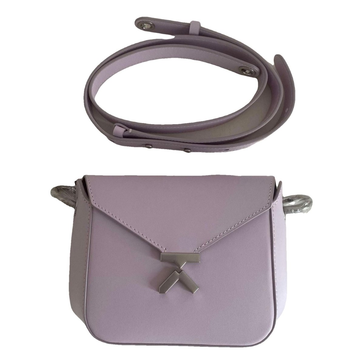 Leather clutch bag