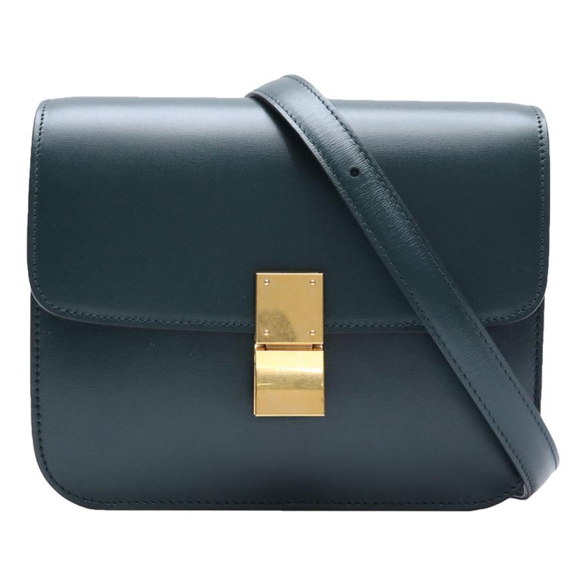Classic leather crossbody bag