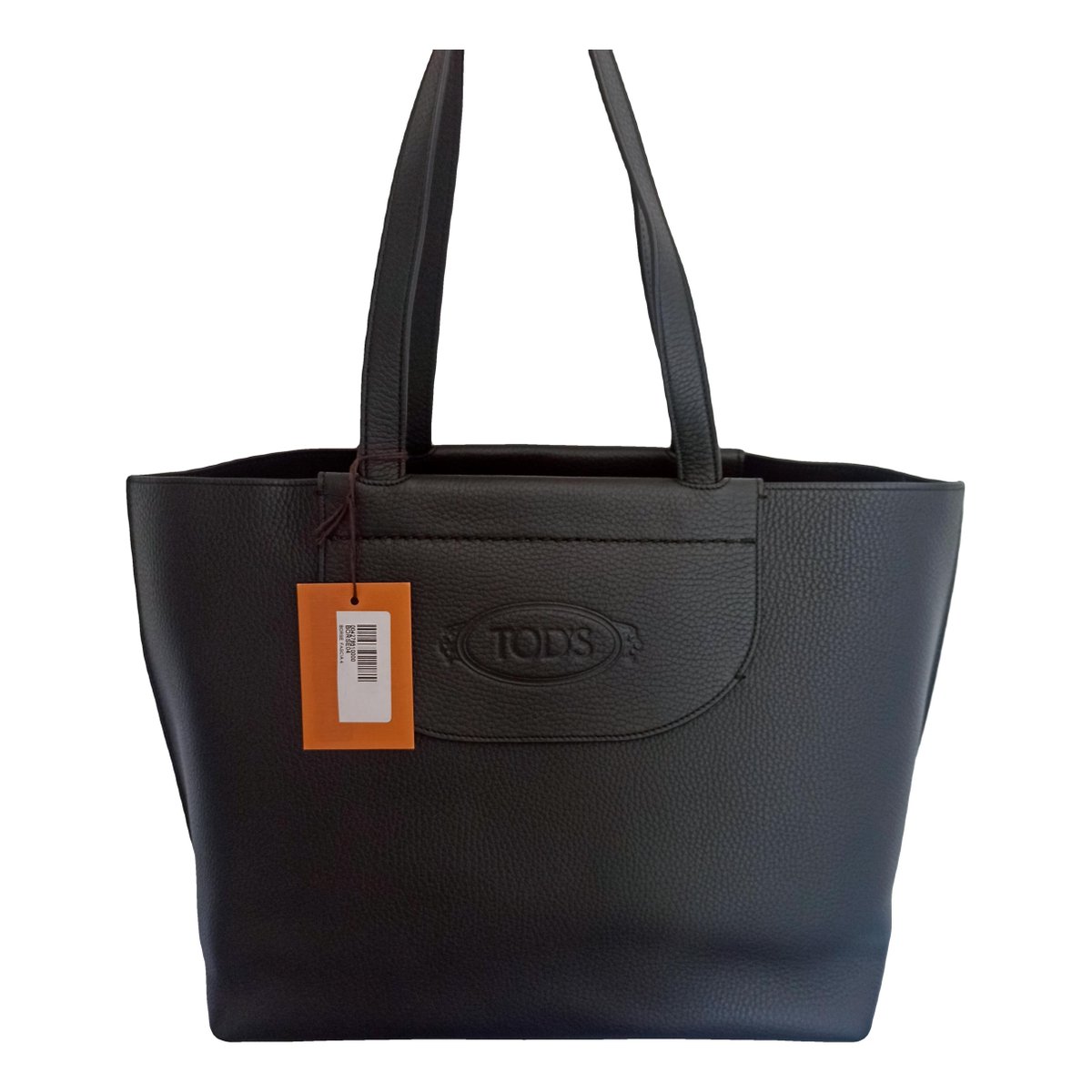 Shopping Media leather handbag