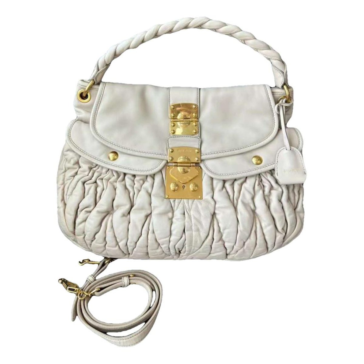 Coffer leather handbag