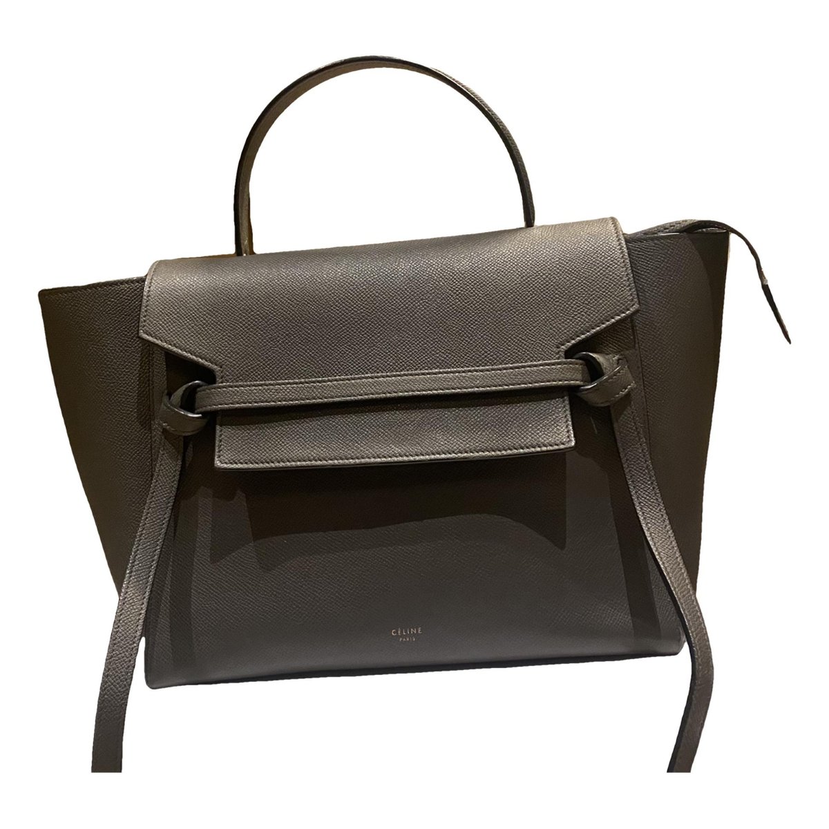 Belt leather handbag