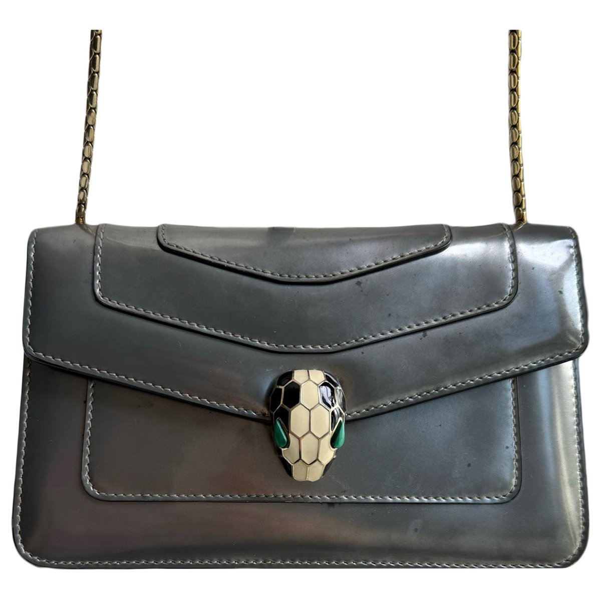 Serpenti leather crossbody bag