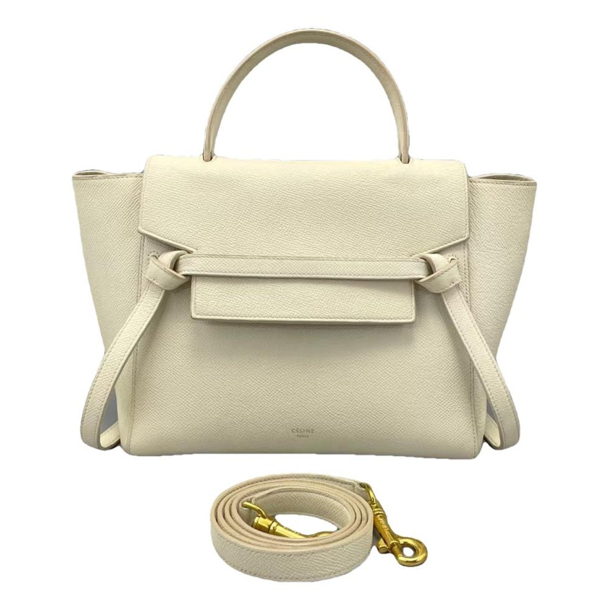Belt leather handbag