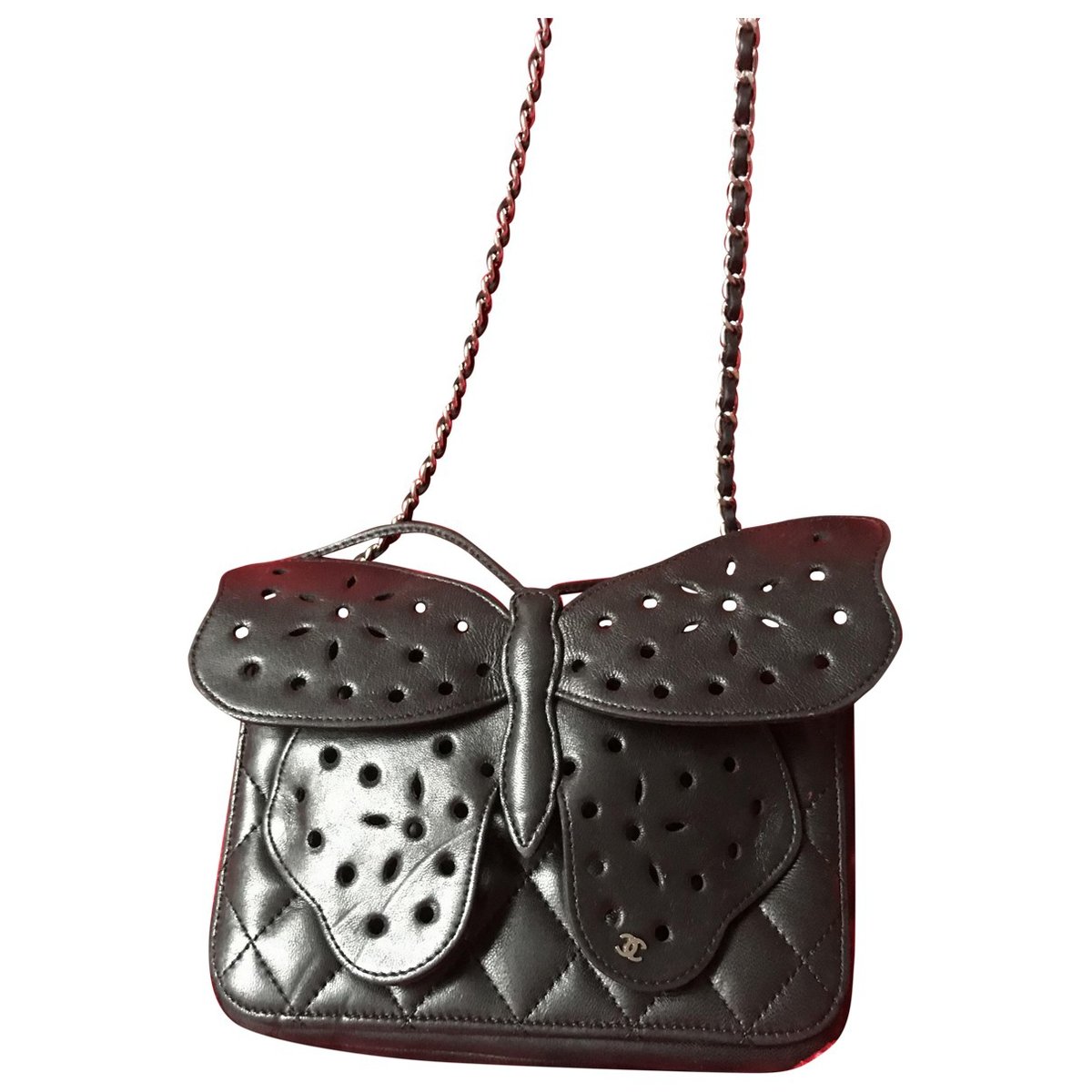 Wallet on Chain leather crossbody bag
