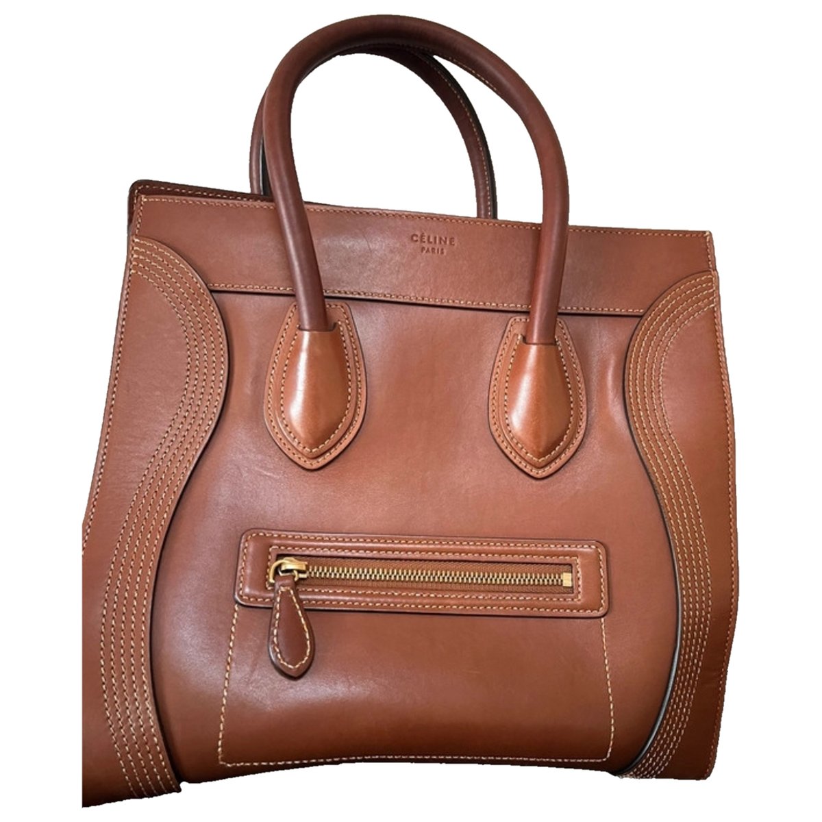 Luggage leather handbag