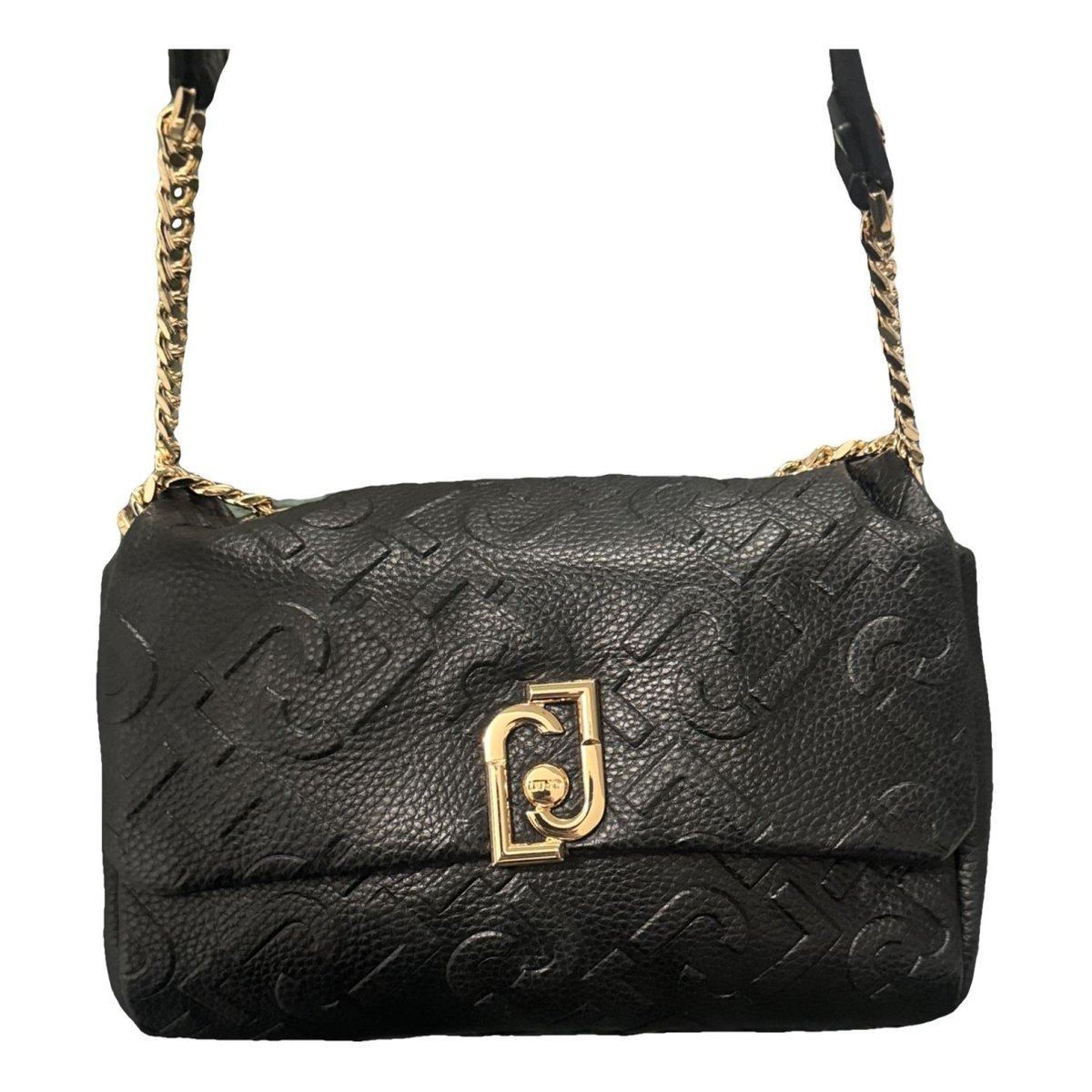 Leather clutch bag