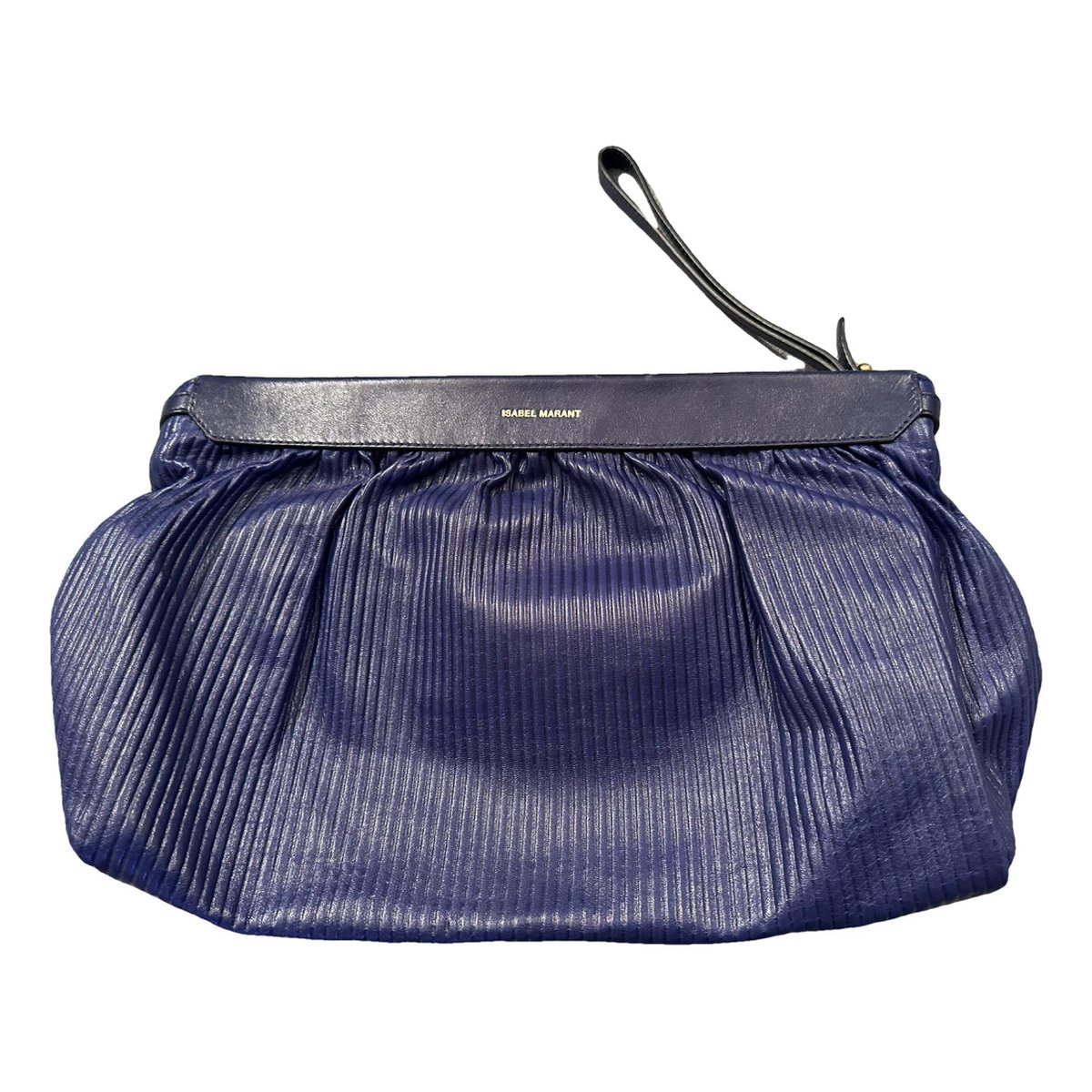 Leather clutch bag