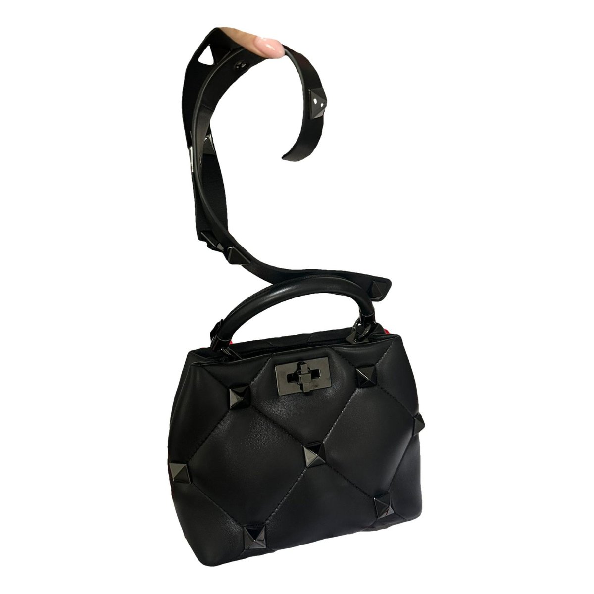 Roman Stud exotic leathers handbag