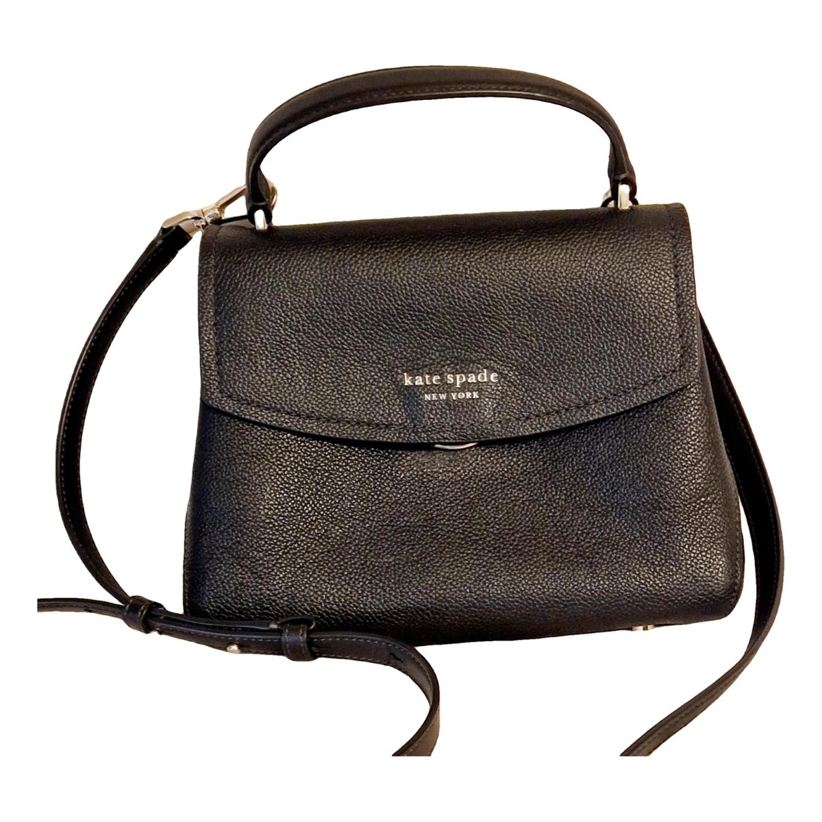 Leather clutch bag