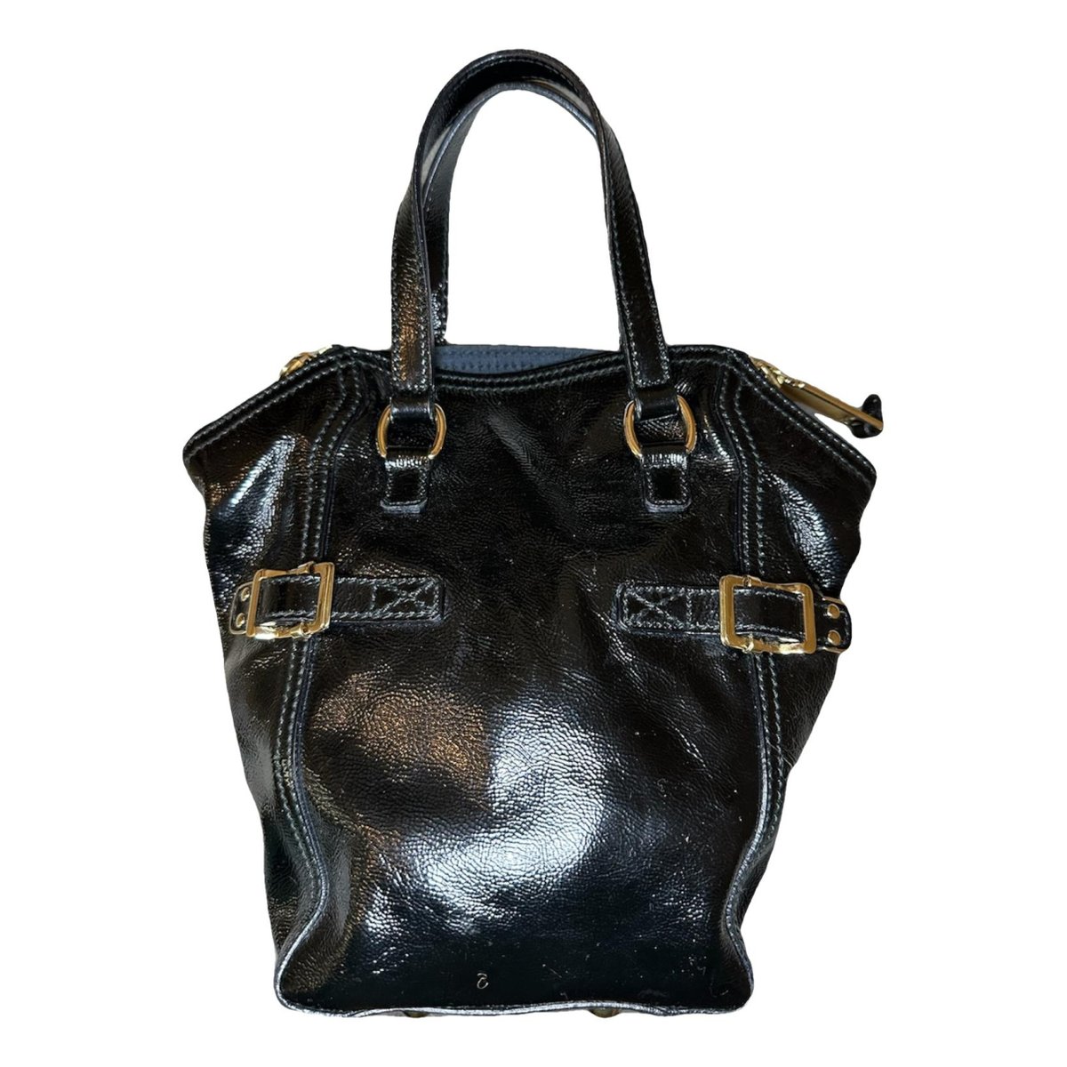 Downtown patent leather handbag