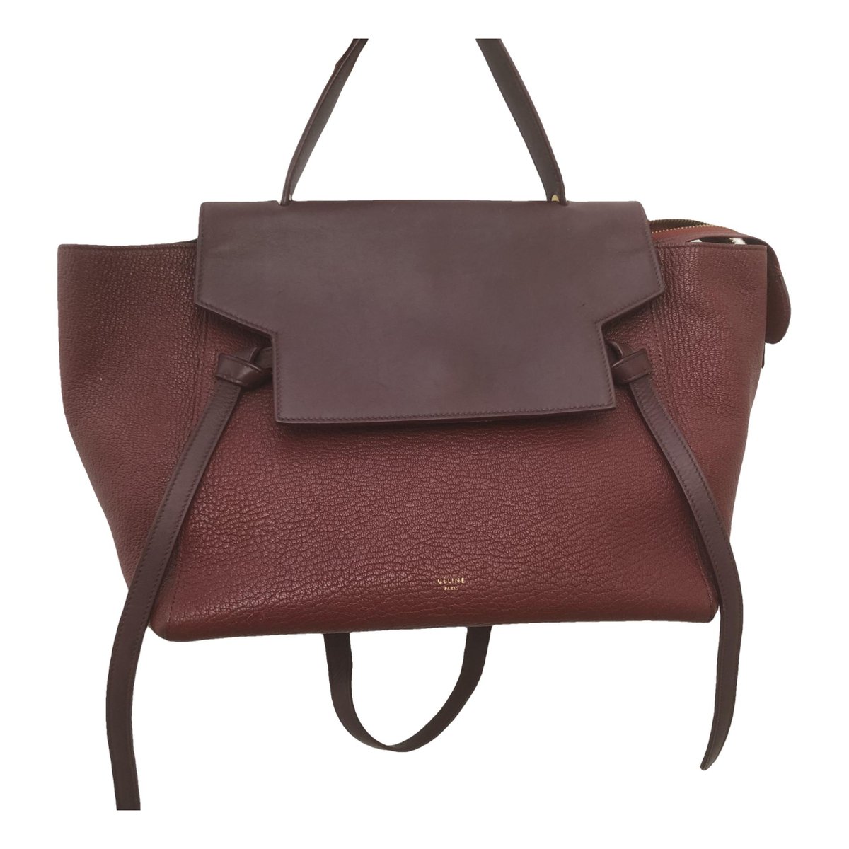 Belt leather handbag