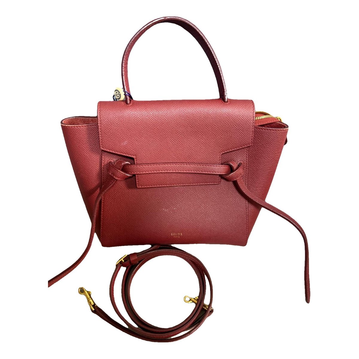 Belt leather handbag