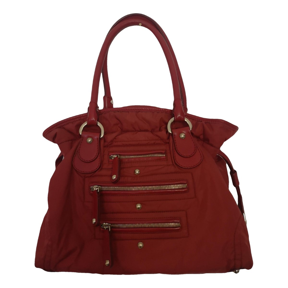 Shopping Media leather handbag