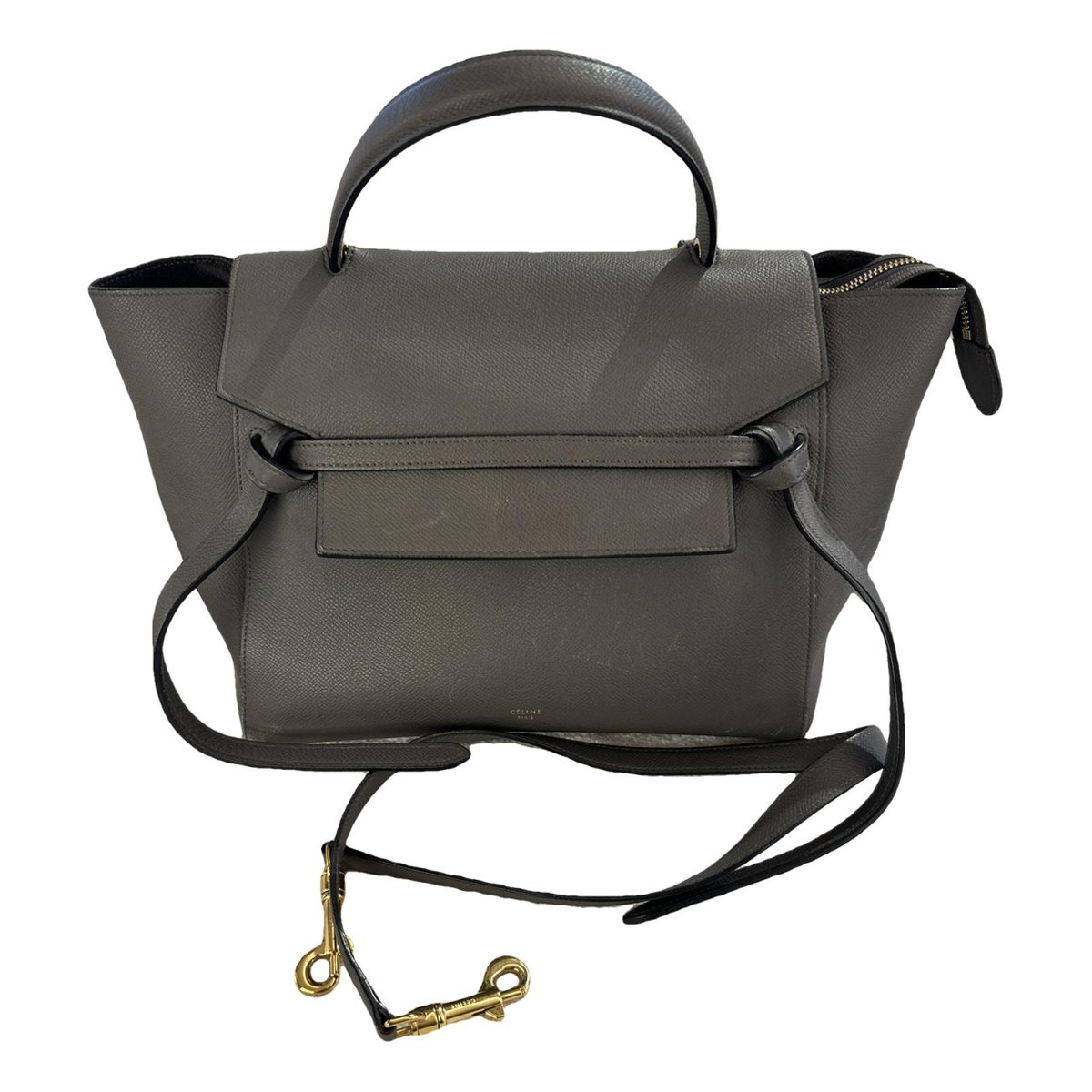 Belt leather handbag
