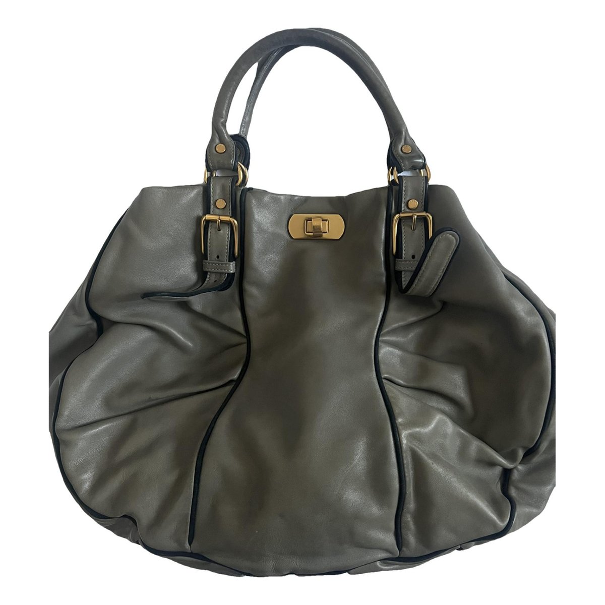 Moon leather tote