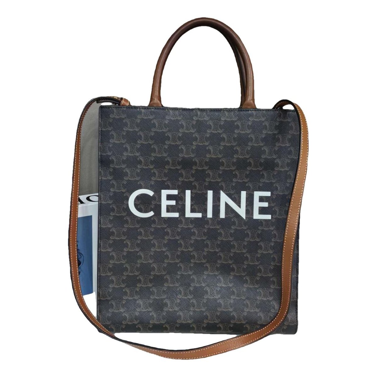Cabas Vertical vinyl tote