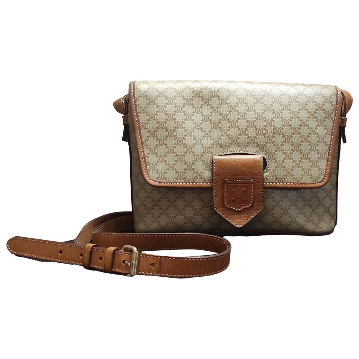 Triomphe leather handbag