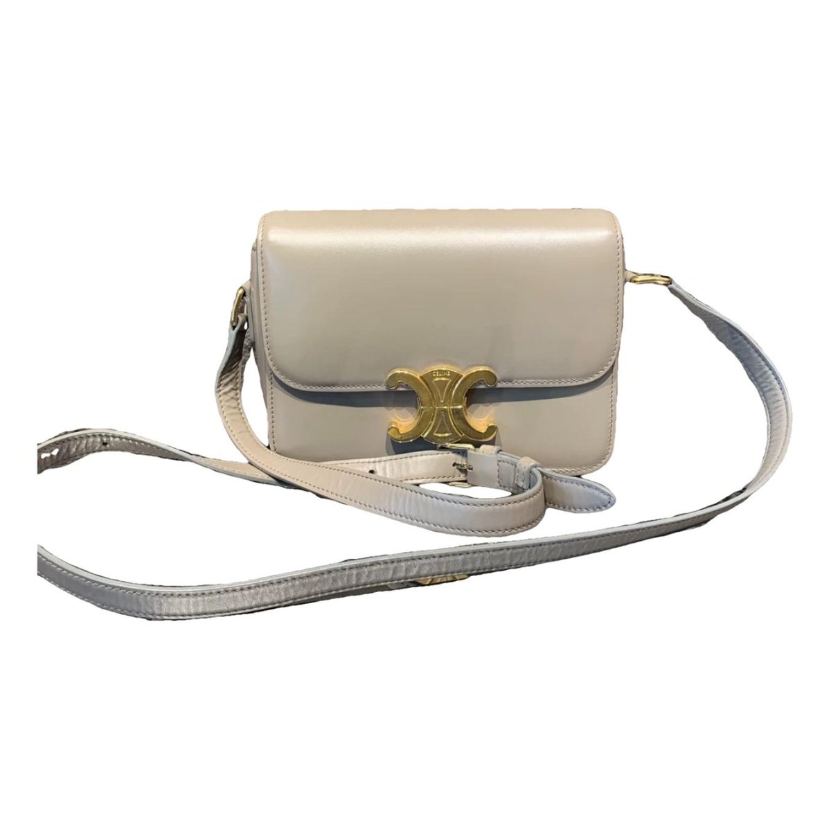 Triomphe leather handbag