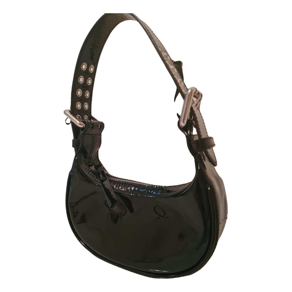Patent leather handbag