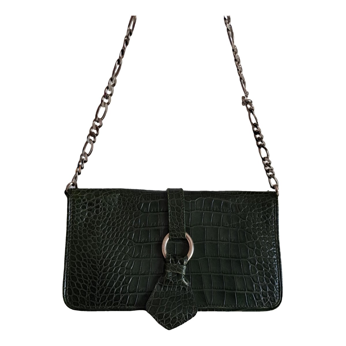 Leather clutch bag