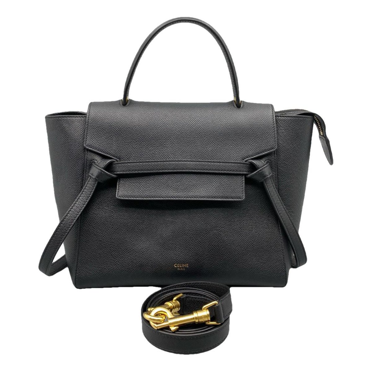 Belt leather handbag
