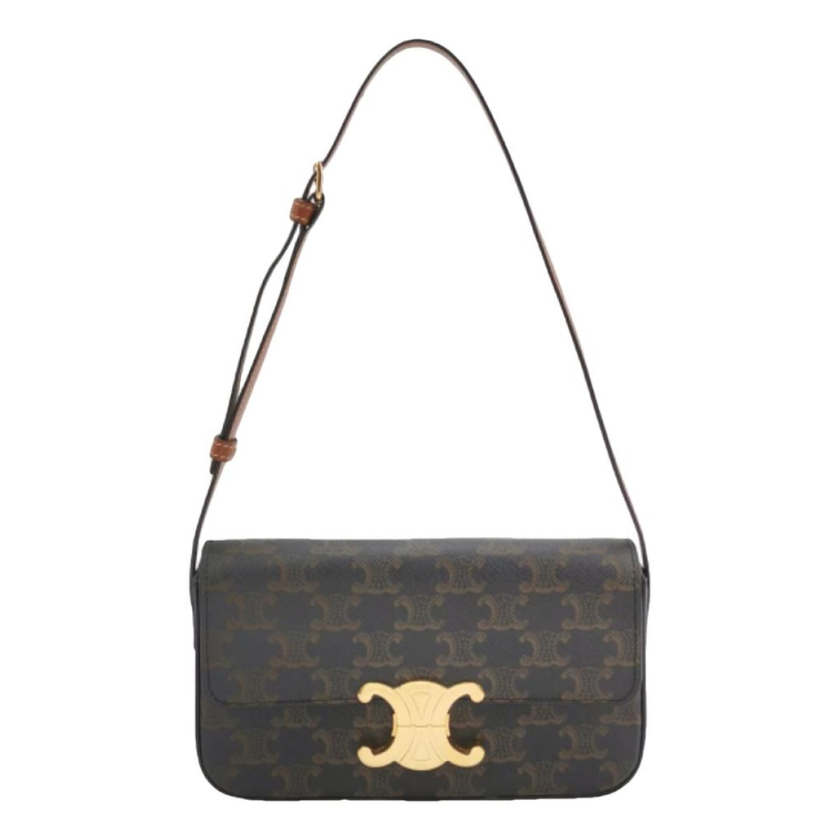 Triomphe Long vinyl handbag