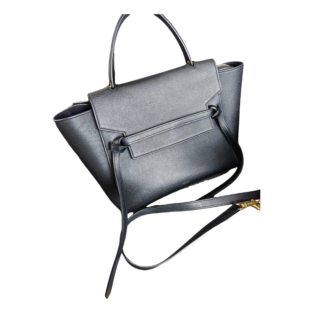Belt leather handbag