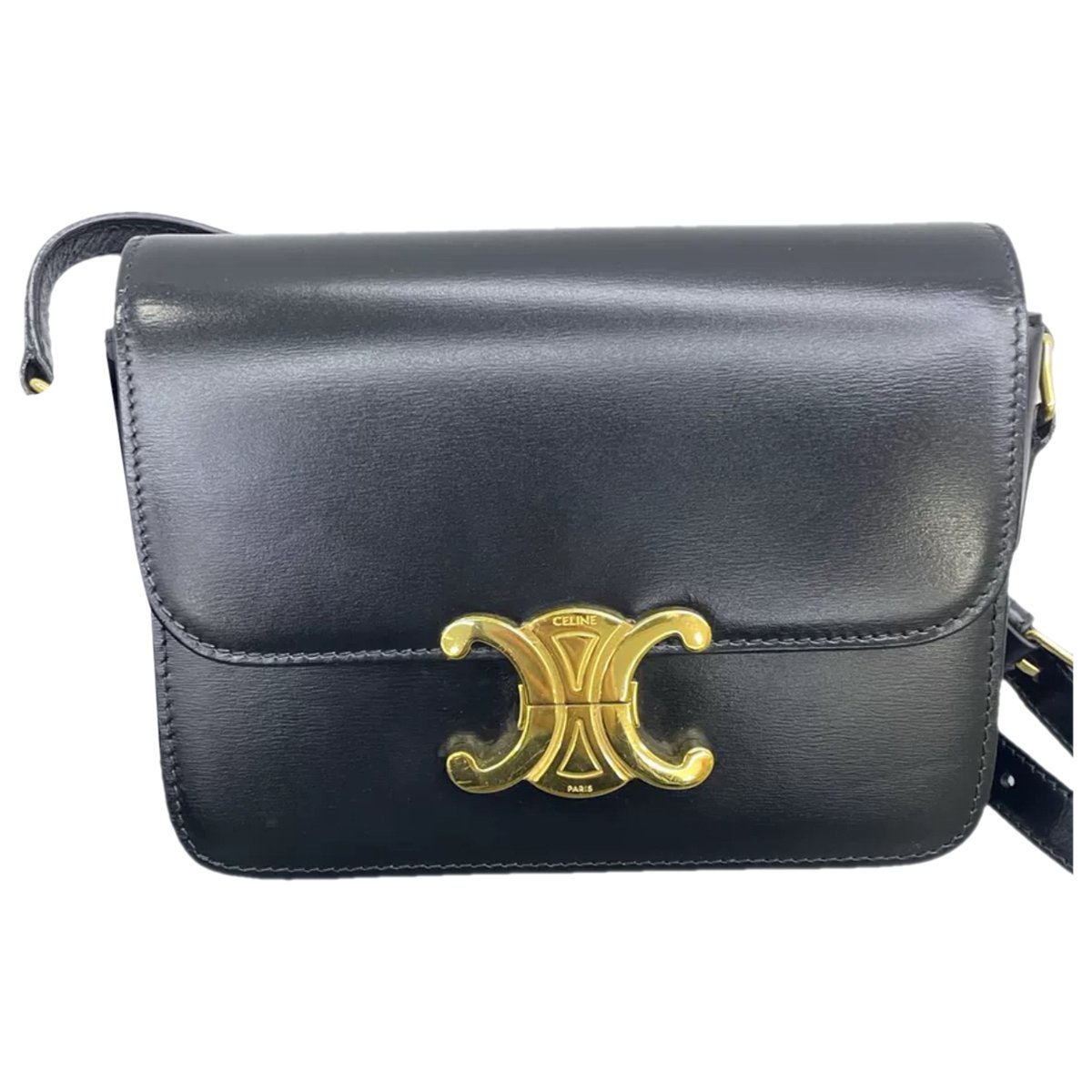 Triomphe leather handbag