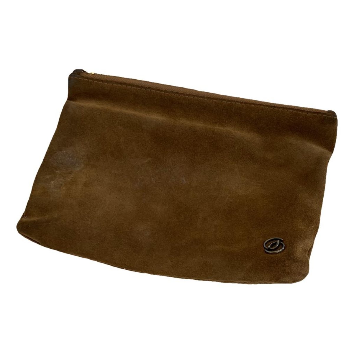 Leather clutch bag