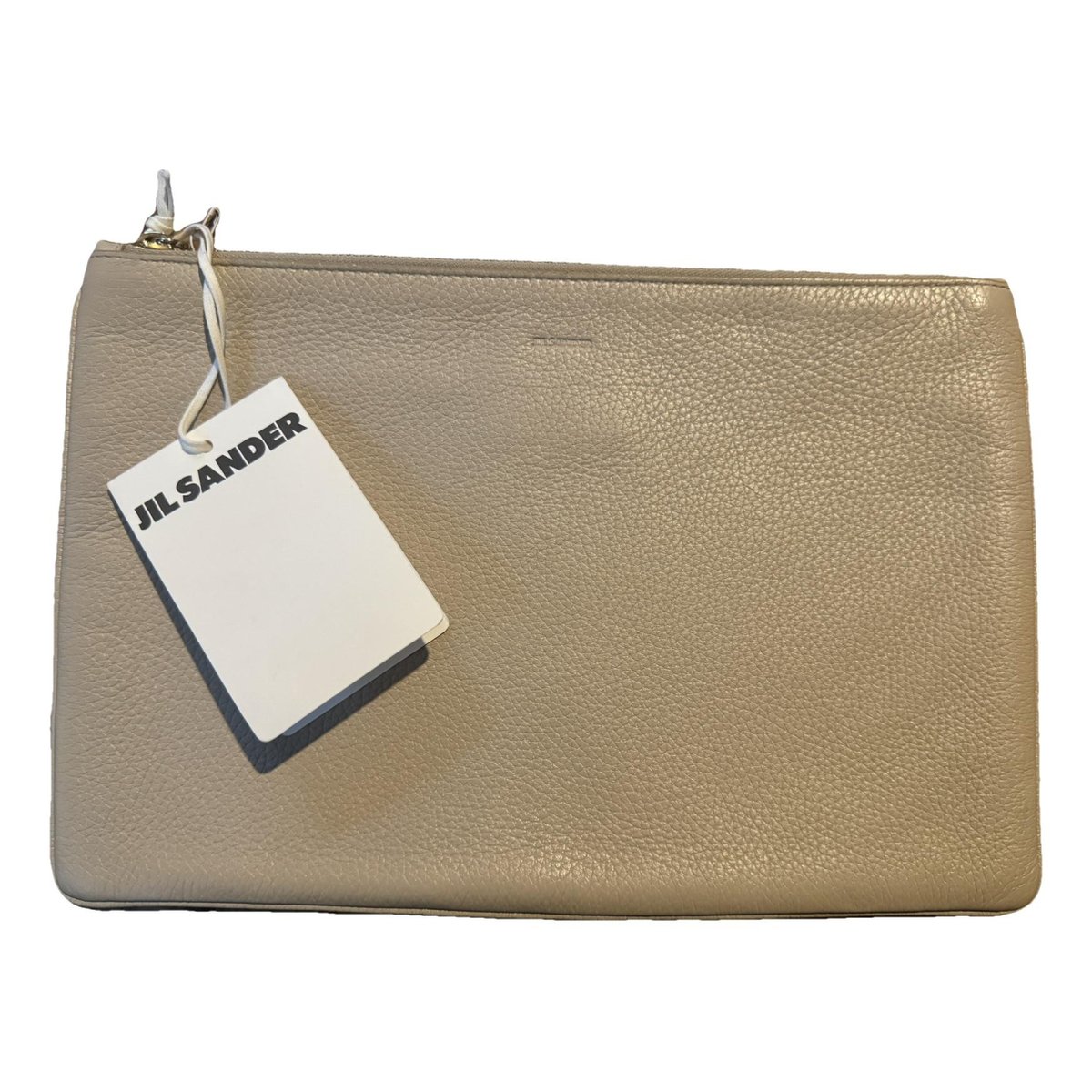 Leather clutch bag