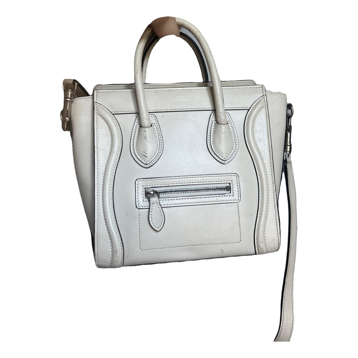 Nano Luggage leather crossbody bag
