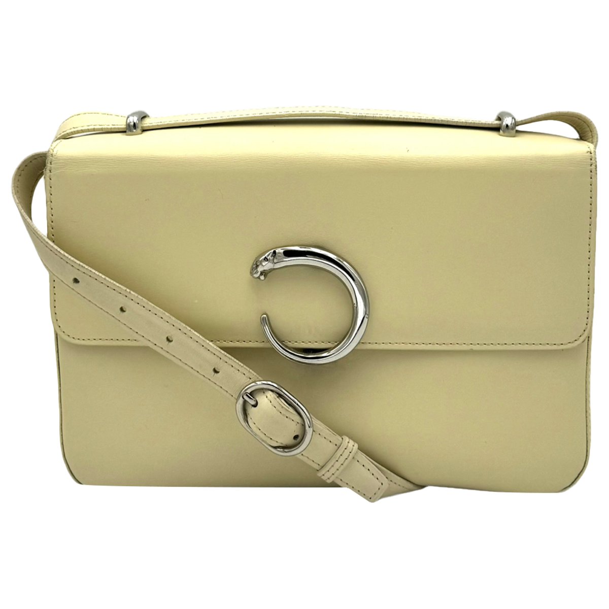Panthère leather handbag